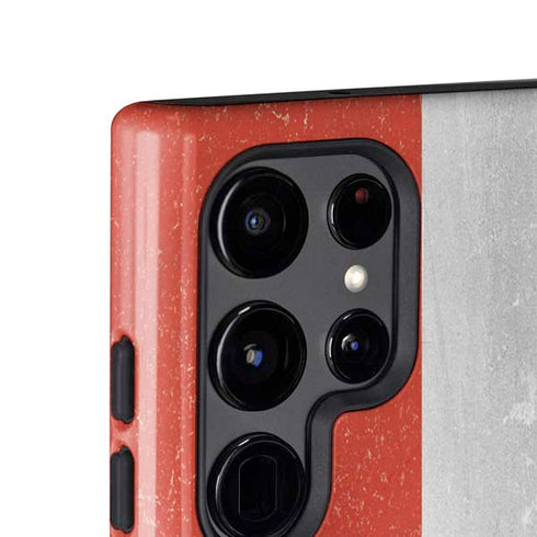Denmark Flag Distressed Galaxy S25 Ultra Impact Case